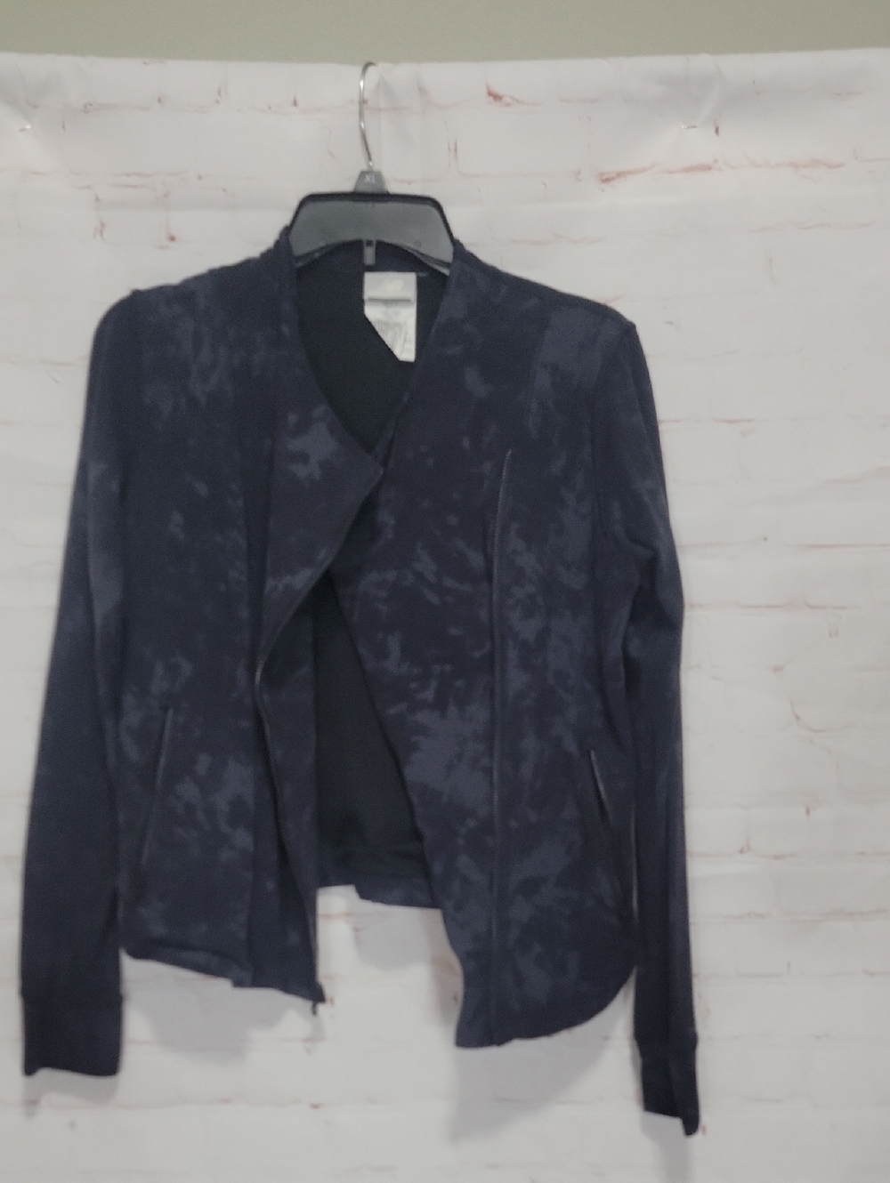 New Balance Women's Navy Patterned Bomber Jacket